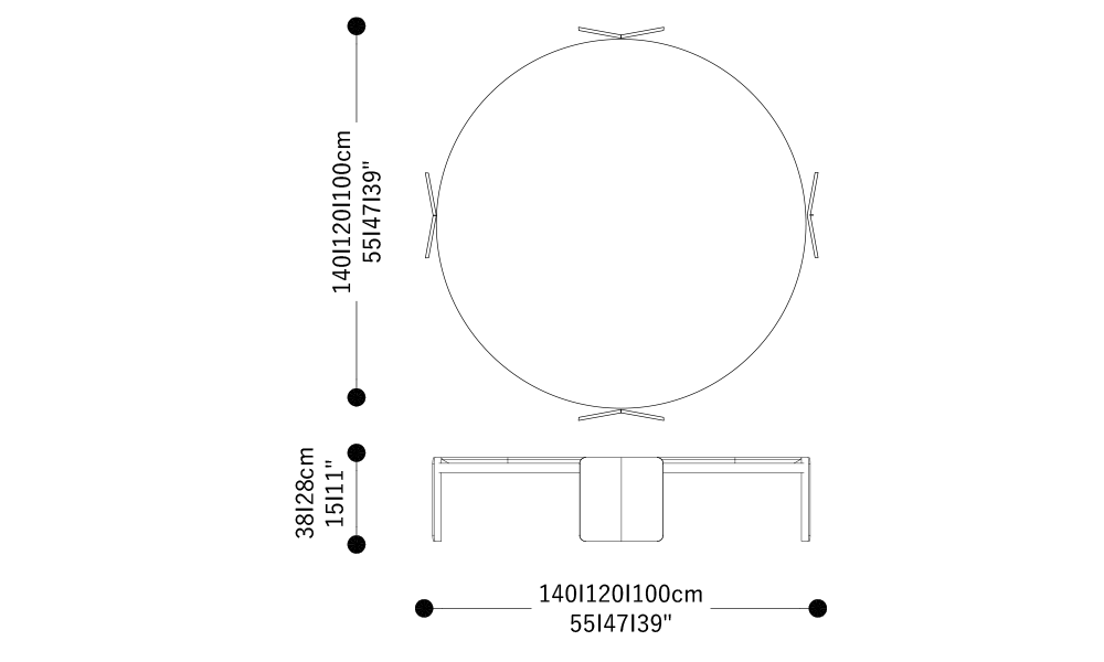 Imagen de las dimensiones completas del producto